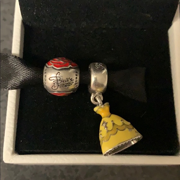 Disney Pandora Belle Dress and Rose Charms - Picture 3 of 5